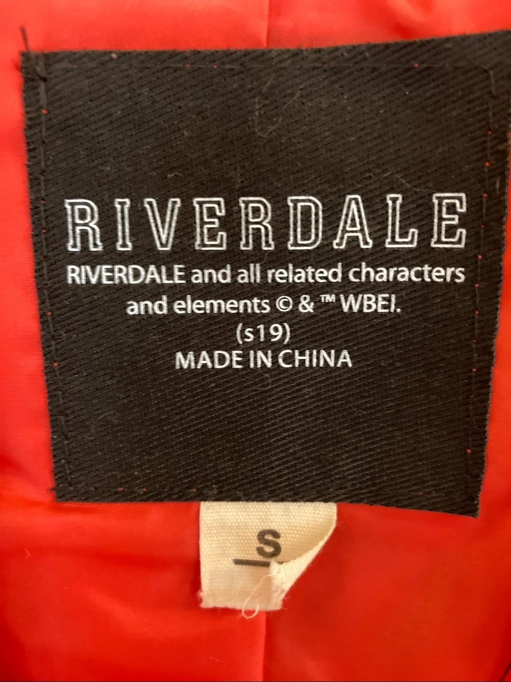 South Side Serpents Red Faux Leather Moto Jacket Patch - Picture 2 of 9